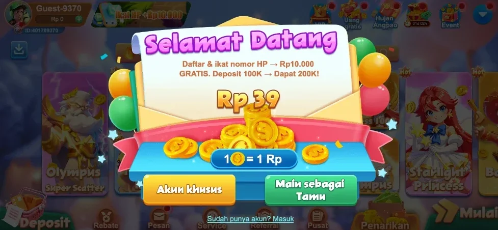 Tampilan platform B8VIP